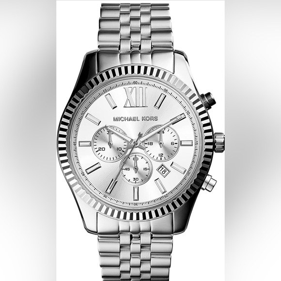Michael Kors Silver Lexington watch - Picture 2 of 4